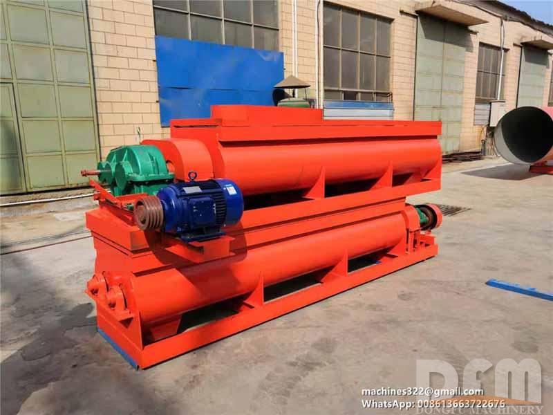 Double shaft fertilizer mixer finished painting